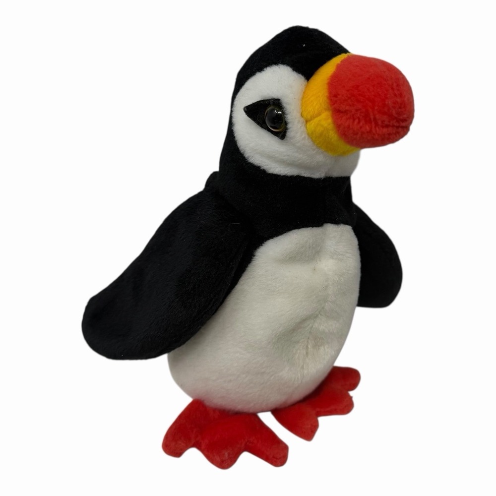 Vintage‎ Ty Original Beanie Baby Puffer The Puffin Penguin Bird Toy Retired 1997